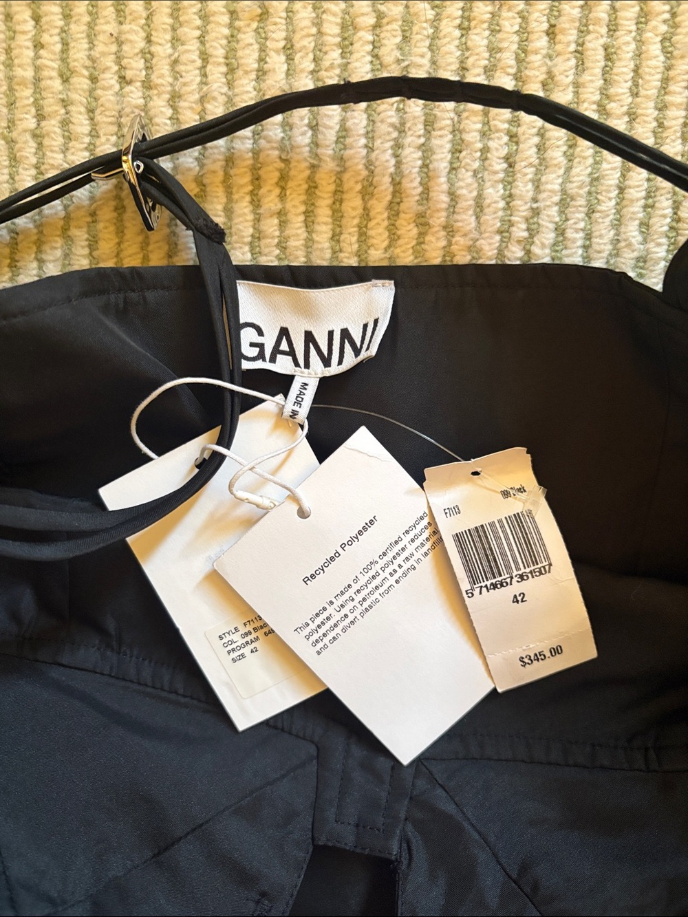 NWT Ganni Midi Dress - Picture 4 of 7